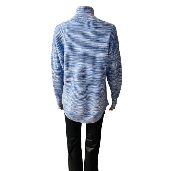 Aerie Offline 1/4 Zip Pullover Marled Blue Size XS Excellent Condition Oversized - Picture 2 of 12